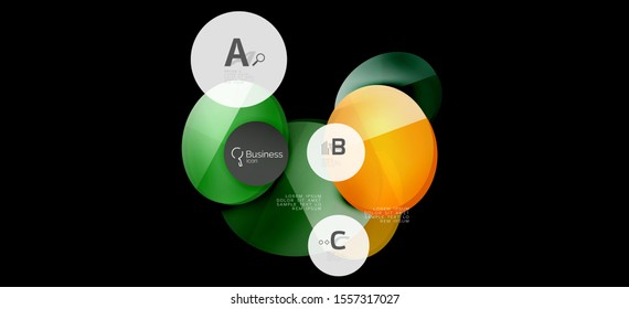 Info graphics circles background. Success icon symbol. Vector info graphic design. Creative vector element. Decoration element. Info banner frame. Futuristic concept.