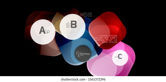 Info graphics circles background. Success icon symbol. Vector info graphic design. Creative vector element. Decoration element. Info banner frame. Futuristic concept.