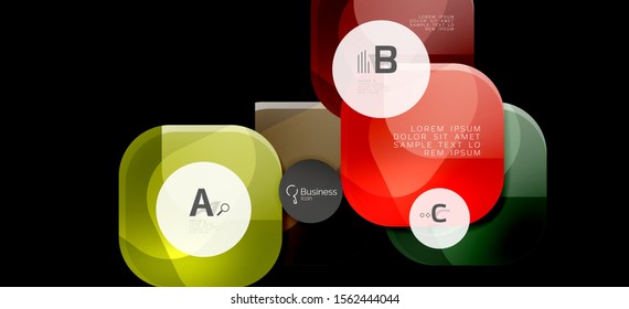 Info graphics circles background. Success icon symbol. Vector info graphic design. Creative vector element. Decoration element. Info banner frame. Futuristic concept.