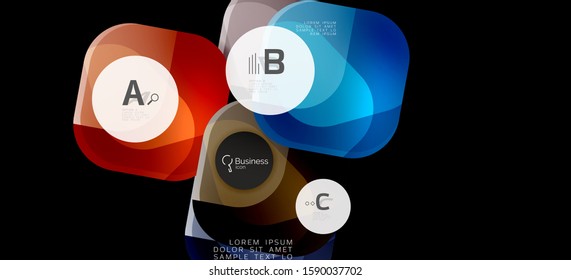 Info graphics circles background. Success icon symbol. Vector info graphic design. Creative vector element. Decoration element. Info banner frame. Futuristic concept.