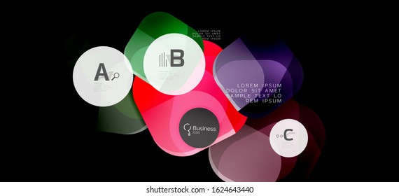 Info graphics circles background. Success icon symbol. Vector info graphic design. Creative vector element. Decoration element. Info banner frame. Futuristic concept.