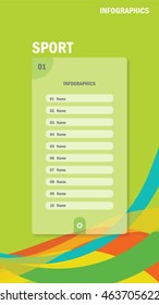 Info graphics design element - Colorful background with copy space