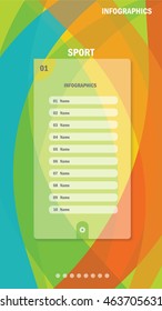 Info graphics design element - Colorful background with copy space