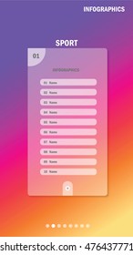 Info graphics design element - Colorful background with copy space