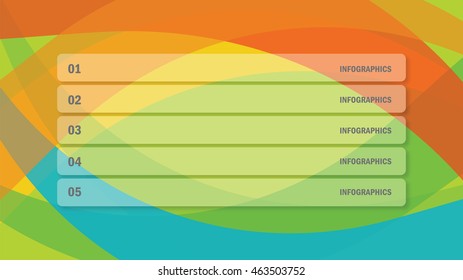 Info graphics design elements - Colorful background with copy space