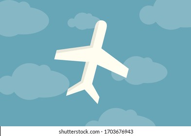 Info Graphics Design, Plane In Sky Vector , Illustration, 