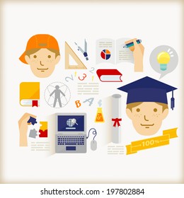info graphics of education