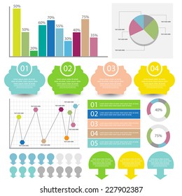 Info graphics element set. vector