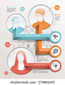 Info graphics element. Vector illustration. can be used for workflow layout, diagram, number options, step up options, web design