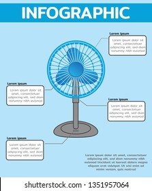 Info graphics Fan Vector Diagram