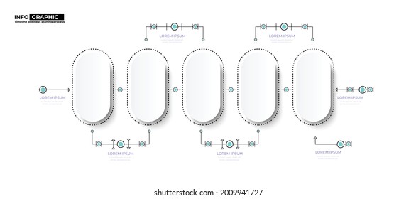 Info-Grafik-Link-Element für Geschäftsdiagramm