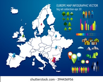 Info graphics set elements.