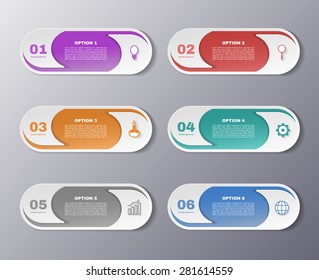Info graphics template with number options for your presentation ,business, education, website, brochure and flyer