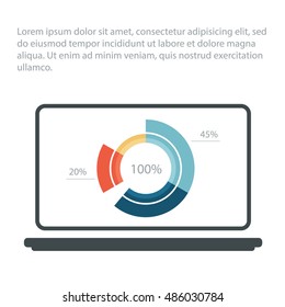 Info graphics vector background