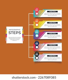 Info graphics work flow vector design illustration