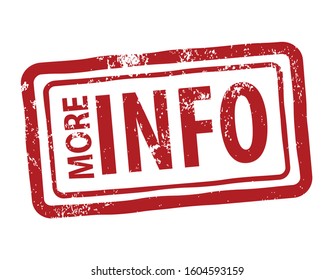 info grunge rubber stamp, red color, vector illustration 
