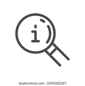 Info- und Helpdesk Symbol-Umriss und Linearvektorgrafik.