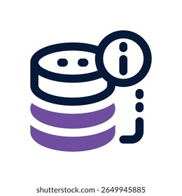 info ícone duotônico de hospedagem. Ícone vetorial moderno e elegante para sites, aplicativos móveis, materiais de marketing e design corporativo. Totalmente dimensionável e pronto para uso.