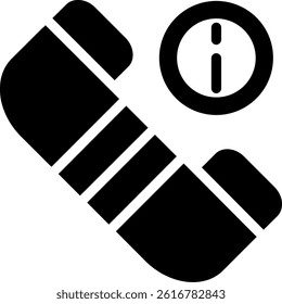 Info Hotline Glyph Vector Icon Design