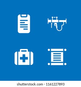 info icon. 4 info set with files and folders, bazooka and medical vector icons for web and mobile app