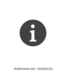 info icon, about symbol, sign concept vector