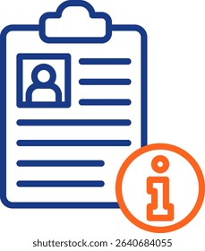 Info Icon Color Vector Illustration