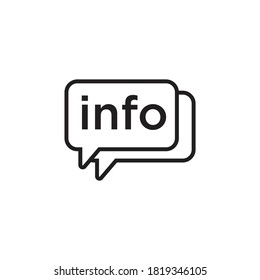 Diseño de icono de información aislado en fondo blanco
