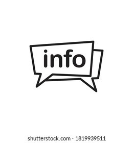 Info icon design isolated on white background