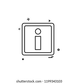 Info icon design vector 