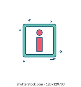 Info icon design vector 