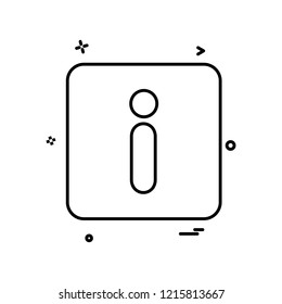 Info icon design vector