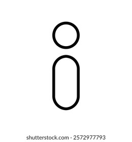 Info icon flat editable icon mark