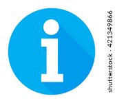Info icon Flat information button sign/symbol/sticker. For mobile user interface