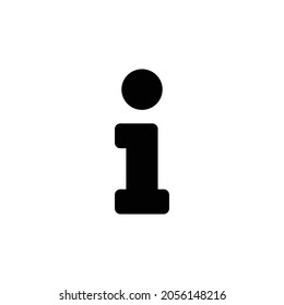 info Icon. Flat style design isolated on white background. Vector illustration