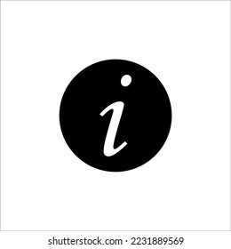Diseño de estilo de glifo de icono de información. Ilustración vectorial de información. aislado de fondo blanco.
