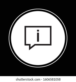 Info icon illustration isolated vector sign symbol