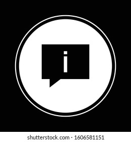 Info icon illustration isolated vector sign symbol