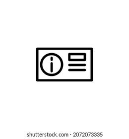 gráfico vectorial de ilustración de icono de información