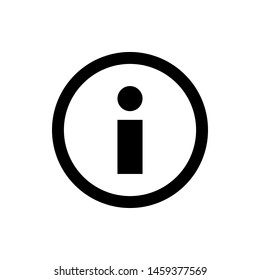 Info Icon. Information Centre Illustration As A Simple Vector & Trendy Symbol for Design and Websites, Presentation or Mobile Application.