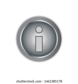 Info Icon. Information Centre Illustration As A Simple Vector & Trendy Symbol for Design and Websites, Presentation or Mobile Application.