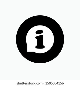 Info Icon. Information Illustration. Applied as Simple Sign, Trendy Symbol for Design Elements, Websites, Presentation and Application -  Vector.