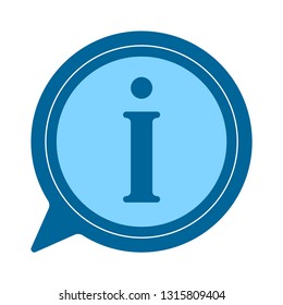 Info Icon - Information Sign Isolated, Help Desk Illustration - Vector Faq Icon