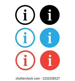Info icon. Information symbol app vector