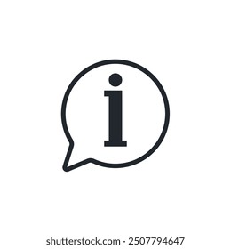 Info-Symbol. Informationssymbolvorlage für Grafik- und Webdesign-Kollektion, Logo, Vektorgrafik