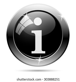 Info icon. Internet button on white background. EPS10 vector 