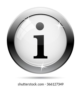 Info icon. Internet button on white background. EPS10 vector.
