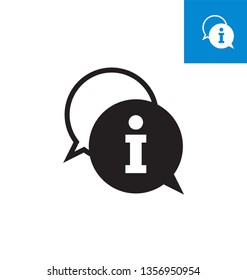 Info icon isolated on white background. Information icon simple sign. Vector illustration