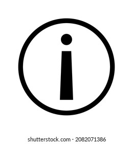 Icono de información aislado en fondo blanco