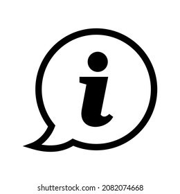 Info icon isolated on white background