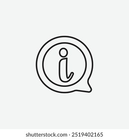 Info icon isolated on white background